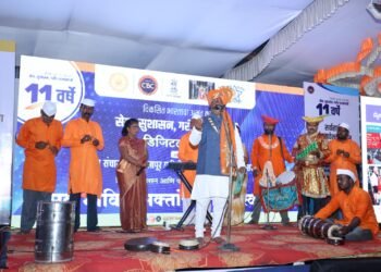 तामलवाडी टोल प्लाजा येथे ११ वर्षे सेवा सुशासन आणि गरीब कल्याण विषयांवरील डिजिटल मल्टीमीडिया प्रदर्शनाचे उद्घाटन संपन्न