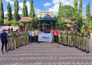 एनसीसी विभागा द्वारे भारतीय वायु सेना दिन साजरा
