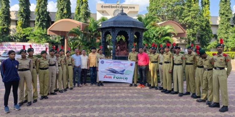 एनसीसी विभागा द्वारे भारतीय वायु सेना दिन साजरा